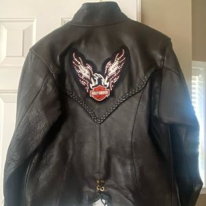 Harley Davidson leather motorcycle jacket